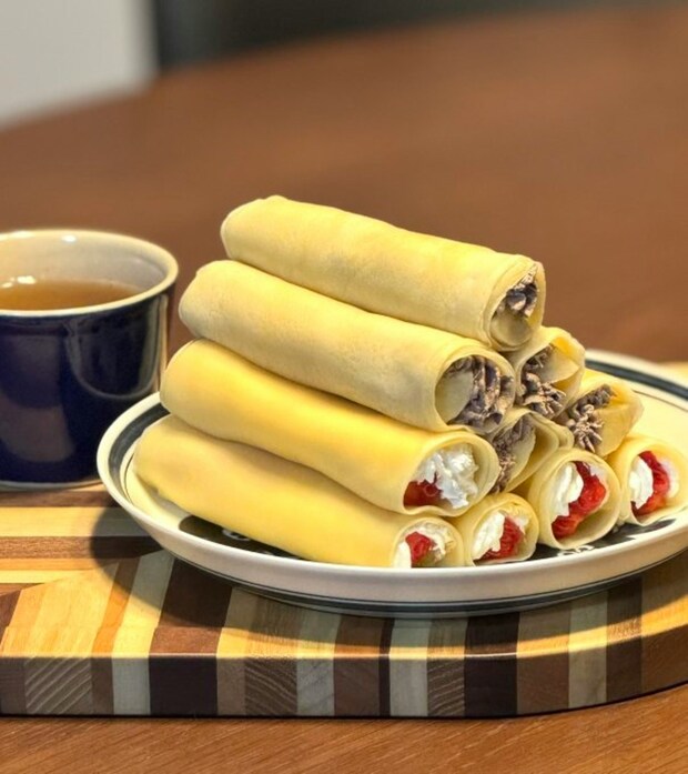 玉子焼き用フライパン活用→簡単クレープに1500いいね「名案」「食べやすくていい」