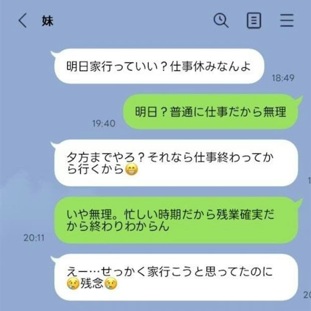 【義実家トラブル】子どもすぎる22歳の義妹→兄に甘える様子に正直ドン引き