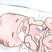 NICUにいるわが子→病室に送られてきた写真と【対面の喜び】｜ママリ出産体験談（薬剤師ママ編）