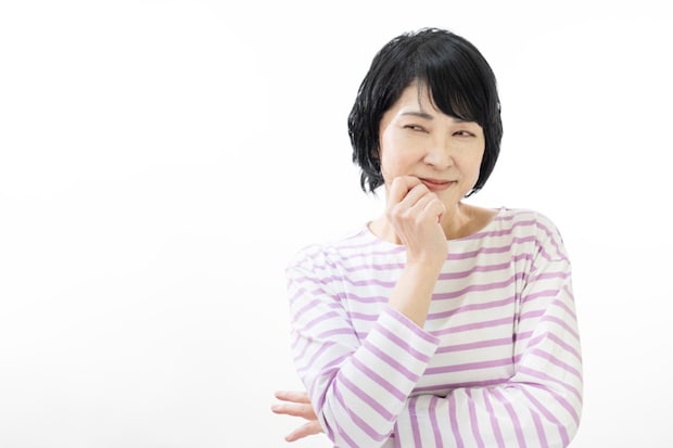 ママ　にやにや