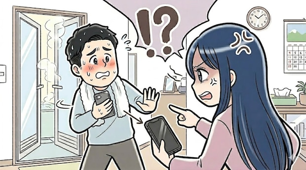 夫の「お風呂スマホ」に違和感。指摘しただけでキレる夫への募る不信感