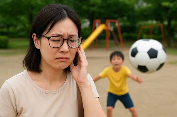 公園で小学生のボールが【顔面直撃】→眼鏡が破損したけれど親に弁償を求められる？賛否両論が集まる
