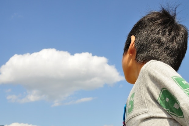 空に向かって「いいですね！」とはきはき宣言した小4息子、夕方の結末に100いいね「かわいすぎます」