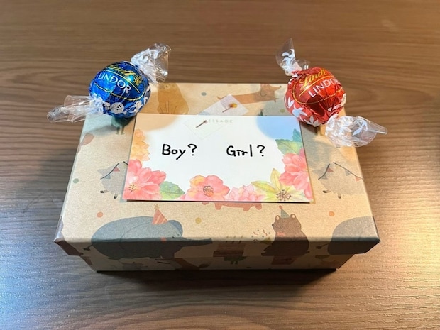 人気チョコで“発表”→手軽＆かわいい【ジェンダーリビール】に4千いいね「真似したい」「簡単でいい」