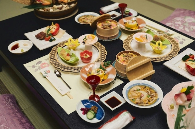 旅館　食事