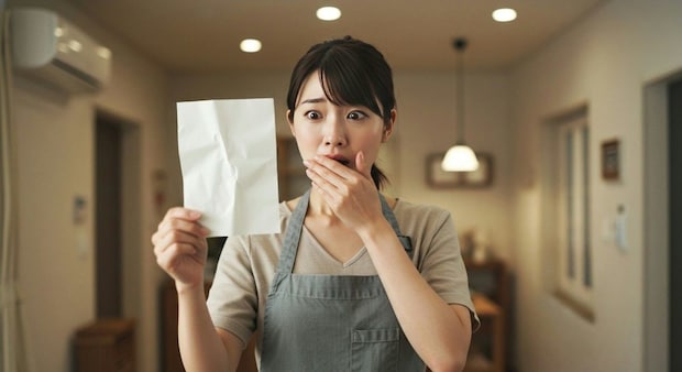 女性　驚く