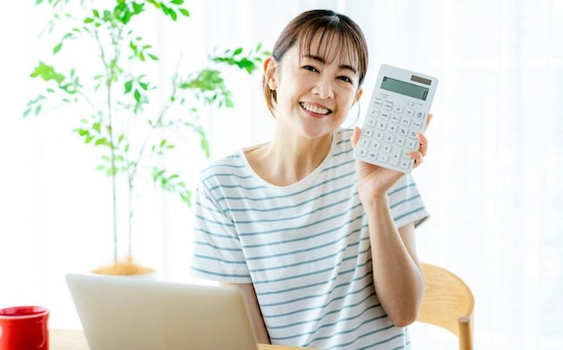 女性　電卓