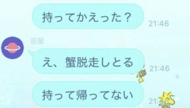 「カニ脱走しとる」翻弄される研究室→LINE実況に22万いいね「どこカニ？」「楽しそう」