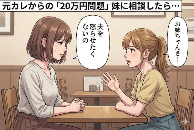 元カレに妊娠伝えたら「20万振り込む」→暴走をどう止める？妹に相談して得た【冷静沈着な助言】