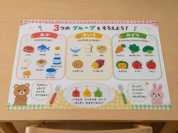 野菜を食べない子が挑戦してくれるように！自作のランチョンマットに1,800いいね「すごい！」「ほしいです」
