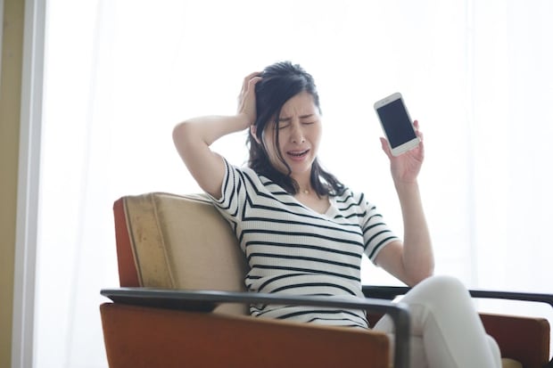 スマホ　ストレス　女性