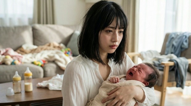 「私、何もできてない気がする…」生後2週間、育児上手な夫と比べて落ち込むママへの温かい声
