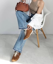 「おしゃれさん必見！コスパ最強です」【GU】【しまむら】この秋トレンドの【ブラウンスニーカー】に大注目♡