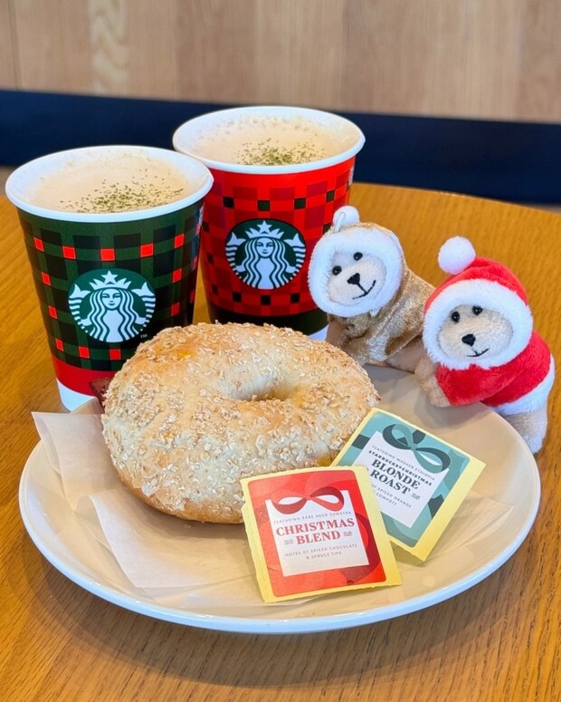 「寒い冬の朝にぴったり♡」【スターバックス】バリスタがいれるふわふわのトリュフスープチーノ＆ベーグルサンドは見逃せない！