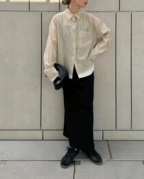 秋もおしゃれに着る！【シースルーシャツのコーデ実例】30代40代にもおすすめの透け感あるシャツの着こなし