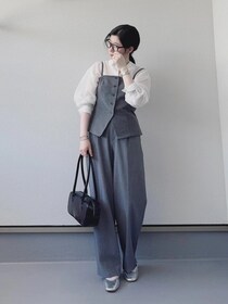 大活躍！【GU】フロントボタンビスチェをプラスするだけでおしゃれ指数が爆上がり♡