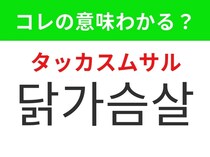 【韓国グルメ編】体づくりやダイエットに人気のあの食材！「닭가슴살（タッカスムサル）」の意味は？