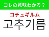 【韓国グルメ編】日本でも人気のピリッと辛いあの調味料！「고추기름（コチュギルム）」の意味は？