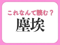 【塵埃】はなんて読む？ひらがな4文字の言葉
