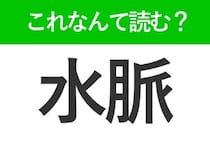 【水脈】はひらがな2文字でなんて読む？すいみゃく以外の読み方があるんです！