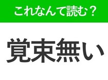 【覚束無い】はなんて読む？ぼんやりしたイメージの言葉！