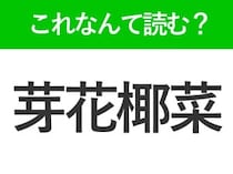 【芽花椰菜】はなんて読む？野菜を表わす難読漢字！