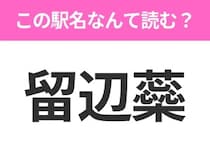 【駅名クイズ】「留辺蘂」はなんて読む？北海道にある駅です！