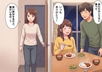 「料理上手の彼氏と同棲できて幸せ者すぎる♡」いつも出張から帰ると手料理を振る舞ってくれる彼氏。しかし、出張から早く帰宅すると⇒「え、女の声がする…？」料理を作っていたのは彼ではなく・・・