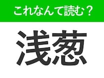 【浅葱】はなんて読む？「あさねぎ」と読む人続出の難読漢字