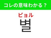 【韓国生活編】 夜になると見える輝くもの！「별（ピョル）」の意味は？
