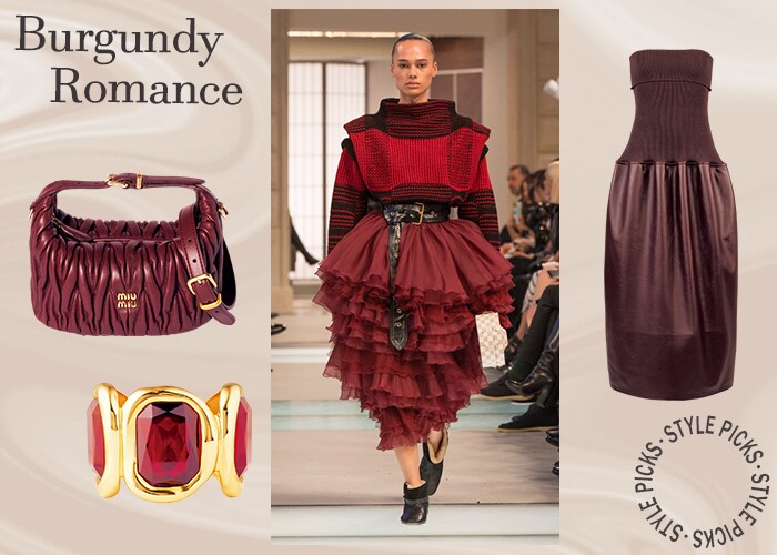 この秋はバーガンディにときめく