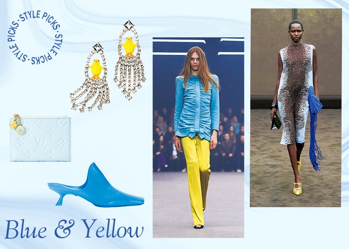 モダンに魅せるブルー＆イエロー